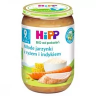 Dania dla dzieci - Hipp Młode jarzynki z ryżem i indykiem po 9. miesiącu 220 g Bio Zestaw 3 x 220 g Bio - miniaturka - grafika 1