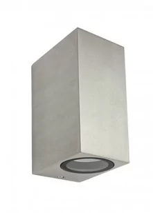Su-Ma Mini kinkiet elewacyjny ścienny 2-punktowy szczotkowane aluminium 5002 BR) - Lampy ogrodowe - miniaturka - grafika 1
