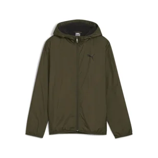 Młodzieżowa wiatrówka z podszewką z dzianiny PUMA Dark Olive Green - Kurtki i kamizelki sportowe męskie - miniaturka - grafika 1