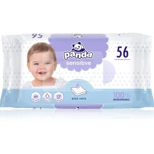 Bella Baby Happy Panda Sensitive chusteczki nawilżane dla dzieci 56 szt. - Chusteczki nawilżane - miniaturka - grafika 1