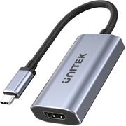 Adaptery i przejściówki - Unitek Adapter USB-C HDMI 2.1 8K Aluminium 15cm - miniaturka - grafika 1