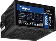 Zasilacze komputerowe - Zasilacz Akyga AK-C1-600 600W - miniaturka - grafika 1