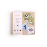 Śliniaki i fartuszki - Filibabba Puzzle Mama i dziecko Farm Animals - miniaturka - grafika 1