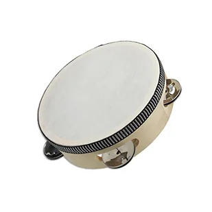 REIG 14 cm drewno tamburyn - Instrumenty perkusyjne - miniaturka - grafika 1