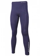 Spodnie sportowe męskie - Męskie legginsy termoaktywne Brubeck Extreme Wool - granatowe - BRUBECK - miniaturka - grafika 1