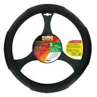 Akcesoria motoryzacyjne - Pokrowiec kierownicy Kuro Czarny 35-37CM - miniaturka - grafika 1