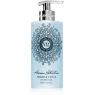 Mydła - Vivian Gray Aroma Selection Cream Soap 400 ml Mydło w płynie Amber & Cedar - miniaturka - grafika 1