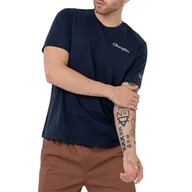 Koszulki sportowe męskie - Koszulka Champion Crewneck 218006-BS538 - granatowa - miniaturka - grafika 1