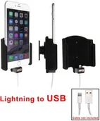 Uchwyty samochodowe do telefonów - Uchwyt do Apple iPhone Xs Max z możliwością wpięcia kabla lightning USB - miniaturka - grafika 1