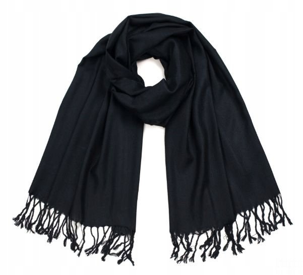 Szalik Damski Miękki Z Frędzlami Klasyczny Cienki Elegancki Wiosenny Jesień