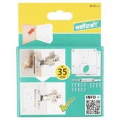 Narzędzia warsztatowe - Wolfcraft Zestaw Naprawczy Do Zawiasów Puszkowych,Po Stronie Drzwiczek L/WF4658000 4006885465800 - miniaturka - grafika 1