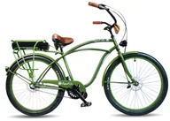 Rowery elektryczne - Rower Elektryczny Miejski Cruiser U.S. Army 26 E-Bike Militarny - miniaturka - grafika 1