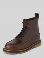 Botki męskie - Kozaki sznurowane ze skóry naturalnej model ‘JAY’ - miniaturka - grafika 1