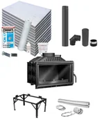 Wkłady kominkowe - Kawmet Wkład kominkowy W15 9,4kW EKO - miniaturka - grafika 1