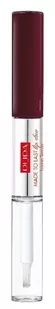 Pupa Made To Last Lip Duo wodoodporna pomadka w płynie i błyszczyk 017 Red Wine 2x4 ml - 017 - Szminki - miniaturka - grafika 1