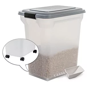 Iris Luftdichte Pet Futtertonne, Futtercontainer, Futterbehälter, 45 Liter / 15 Kg, Grau - Pozostałe akcesoria dla psów - miniaturka - grafika 1