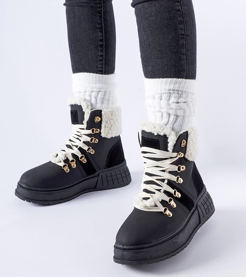 Czarne workery na masywnej platformie Rodrigo-36