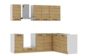 Meble kuchenne - Zestaw Mebli Kuchennych Bari 240X180 L/P Hikora - miniaturka - grafika 1