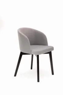 Flavio 2 krzesło tapicerowane bukowe beżowe nogi czarne - Krzesła - miniaturka - grafika 1