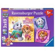 Puzzle - Ravensburger Puzzle 3x49 el Psi Patrol Skye i Everest - miniaturka - grafika 1