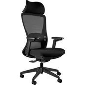 Fotele i krzesła biurowe - Fotel obrotowy HOVE Unique Czarny - miniaturka - grafika 1