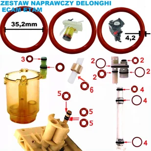 Zestaw Naprawczy do Delonghi - Akcesoria i części do ekspresów do kawy - miniaturka - grafika 1