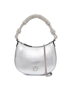 PINKO Torebka Half Moon Baby C + Manico Al 25-26 PLTT 105913 A2WD Srebrny - Torebki damskie - miniaturka - grafika 1