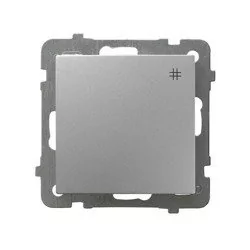 Ospel AS srebrny łącznik krzyżowy ŁP-4G/m/18 ŁP-4G/m/18 - Wyłączniki światła i elektryczne - miniaturka - grafika 1