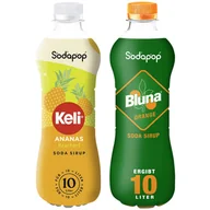 Syropy i koncentraty owocowe - 2x SYROP SODAPOP KELI ANANAS + POMARAŃCZA KONCENTRAT DO SATURATORA 500ml - miniaturka - grafika 1
