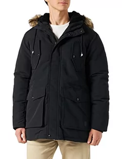 JACK & JONES Jjtimo Parka kurtka męska, czarny, M - Kurtki męskie - miniaturka - grafika 1