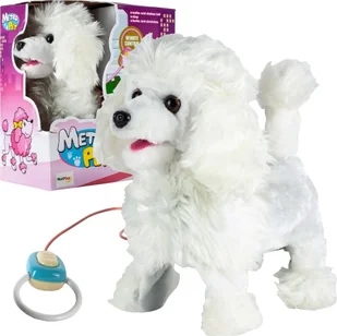 MalPlay Piesek Pudel Interaktywny na Smyczy Różowy - Zabawki interaktywne dla dzieci - miniaturka - grafika 1