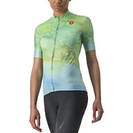 Koszulki i topy damskie - CASTELLI Marmo Jersey Koszulka damska, Wielokolorowy Baby Blue, L - miniaturka - grafika 1