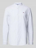 Koszule męskie - Koszula casualowa o kroju regular fit z mieszanki bawełny i lnu - miniaturka - grafika 1