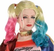 Dodatki do strojów karnawałowych - Peruka Harley Quinn - miniaturka - grafika 1