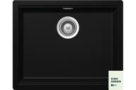 Zlewozmywaki - Zlew SCHOCK KIRUNA N-100L night (Cristadur) | Sink GREEN - miniaturka - grafika 1