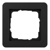 Klawisze i ramki - Gira Ramka pojedyncza E1 - czarny mat - miniaturka - grafika 1