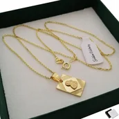 Biżuteria dla dzieci - PIĘKNY ZŁOTY NASZYJNIK DLA CHŁOPCA próba 925 + 585 - miniaturka - grafika 1