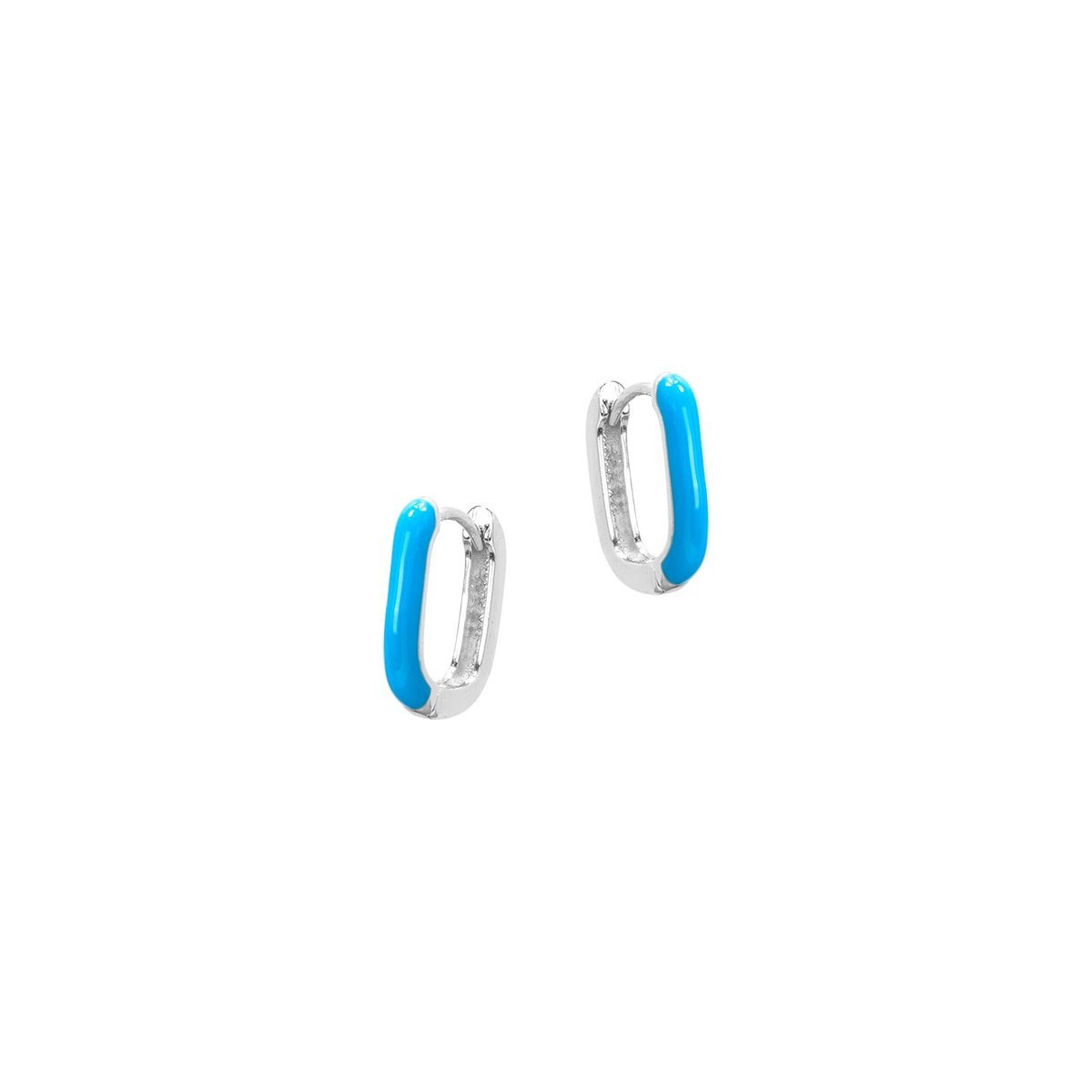 Srebrne kolczyki 925 Modern Blue II