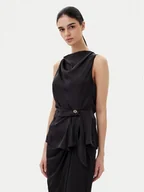 Bluzki damskie - Rinascimento Bluzka CFC0019901002 Czarny Regular Fit - miniaturka - grafika 1