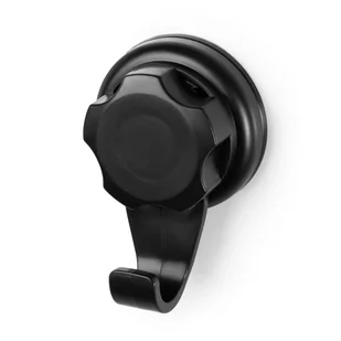 Zestaw 4 czarnych samoprzylepnych haczyków ściennych Compactor Bestlock Black Big Hooks, ⌀ 7,1 cm - Wieszaki do szafy - miniaturka - grafika 1