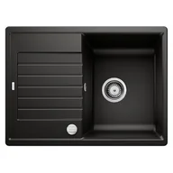 Zlewozmywaki - Blanco Zlew ZIA 45S Compact Czarny odwracalny korek auto 526008 - miniaturka - grafika 1