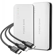 Powerbanki - POWER BANK POWERBANK 20000mAh ŁADOWARKA 3xUSB DO KAŻDEGO TELEFONU+KABEL 3w1 - miniaturka - grafika 1