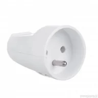 Wtyczki i adaptery - Gniazdo proste 230v na kabel z uziemieniem maclean, typ e (francuski), 16a, 250v białe, mce331 MCE331 - miniaturka - grafika 1