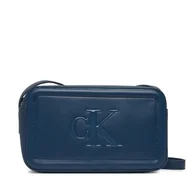 Torebki damskie - Torebka Calvin Klein Bold Ck Camera Bag LV04F3220G Niebieski - miniaturka - grafika 1