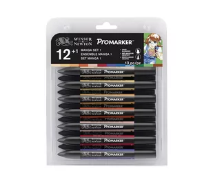 Zestaw Promarkerów, Winsor&newton, 12+1 Manga Expansion Pack 1 - Kredki, ołówki, pastele i pisaki - miniaturka - grafika 1
