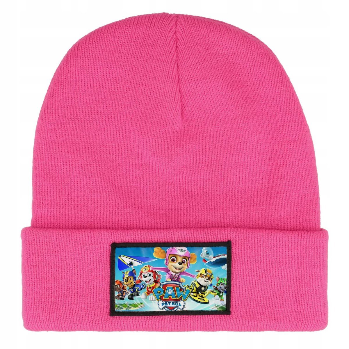 CZAPKA ZIMOWA CIEPŁA RÓŻOWA DZIECIĘCA Z MOTYWEM PAW PATROL MIX WZORÓW