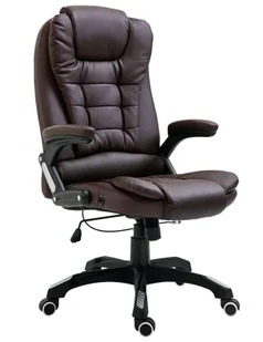 Fotel biurowy, krzesło biurowe Elior Rozkładany brązowy biurowy fotel C3-E01 - Fotele i krzesła biurowe - miniaturka - grafika 1