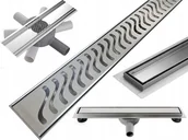 Odpływy liniowe - Mexen Flat 360° M09 odpływ liniowy obrotowy 90 cm chrom - 1028090-40 - miniaturka - grafika 1