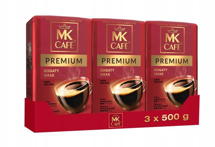Kawa mielona Mk Cafe Premium 3x500g