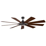 Wentylatory sufitowe - Nowoczesna lampa z wentylatorem GENTRY XL KLF-GENTRY-85-WZ – Kichler - miniaturka - grafika 1